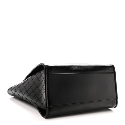 Chanel Aged Calfskin Medium Charms Deauville Tote Black 4 of 10