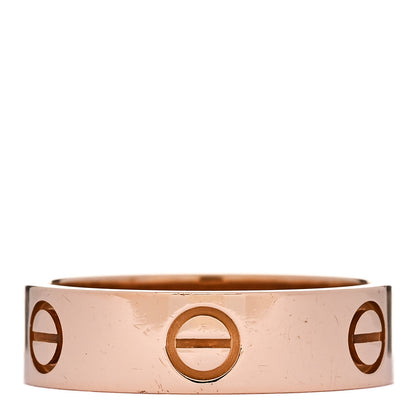 Cartier 18K Pink Gold 5.5mm LOVE Ring 56 7.5 1 of 5
