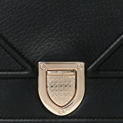 Christian Dior Grained Calfskin Small Diorama Flap Bag Black 9 of 11