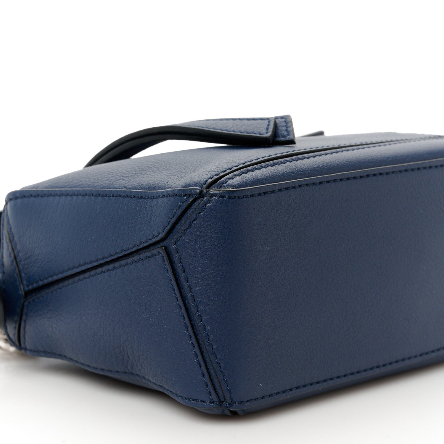 Loewe Calfskin Mini Puzzle Bag Blue 10 of 11