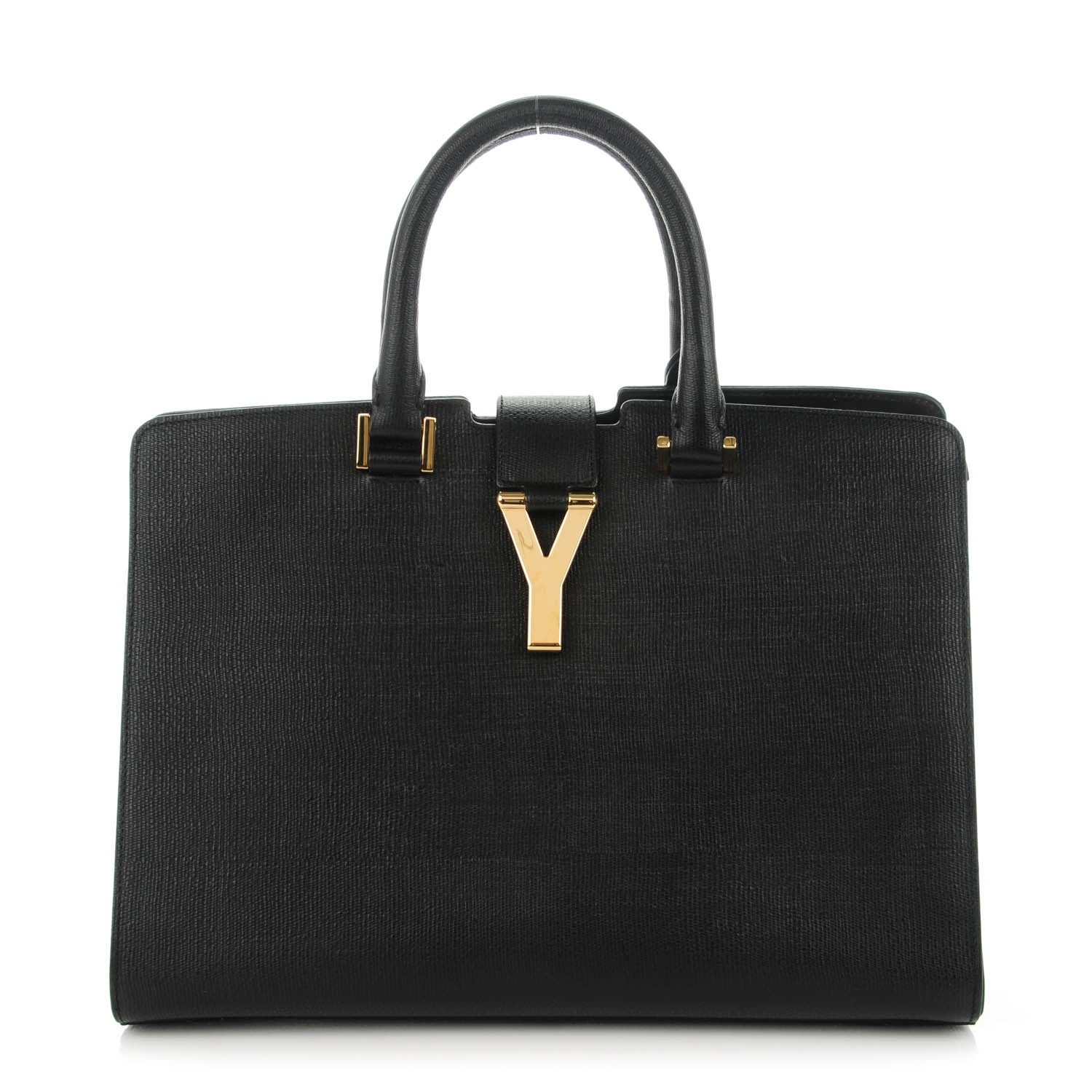 Saint Laurent Textured Calfskin Small Classic Y Cabas Black 1 of 7