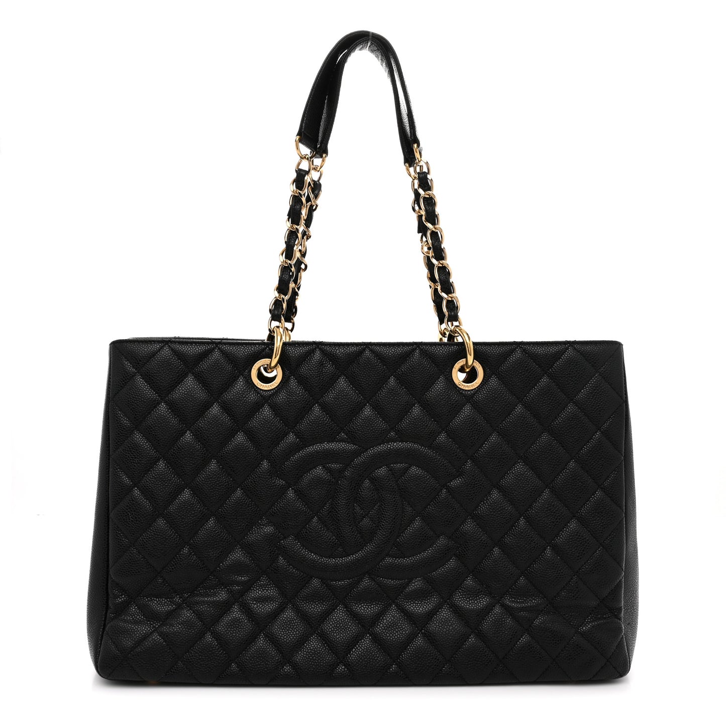 Caviar Quilted XL Grand Shopping Tote GST Black