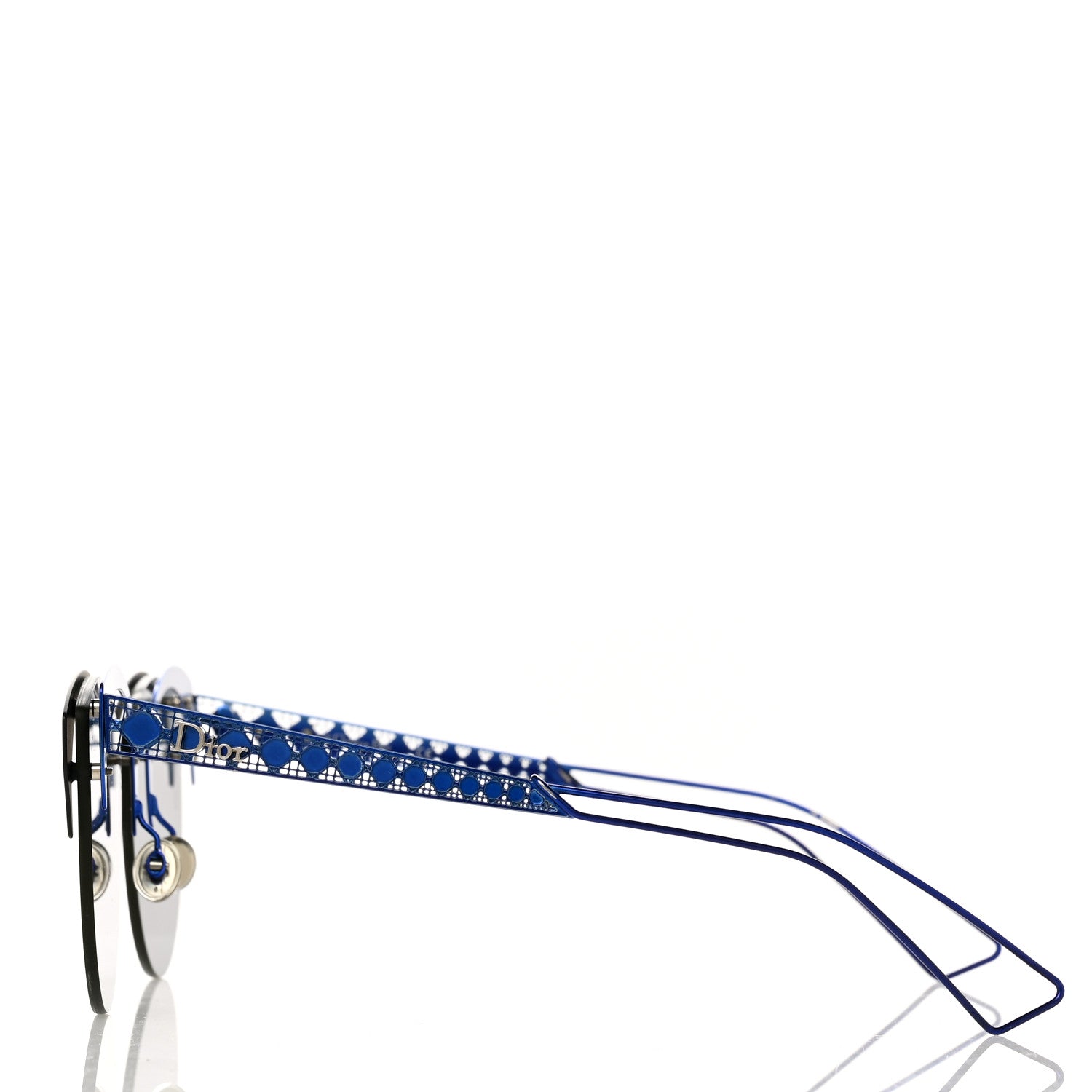 Christian Dior Metal DioramaClub Sunglasses Black Blue 3 of 6