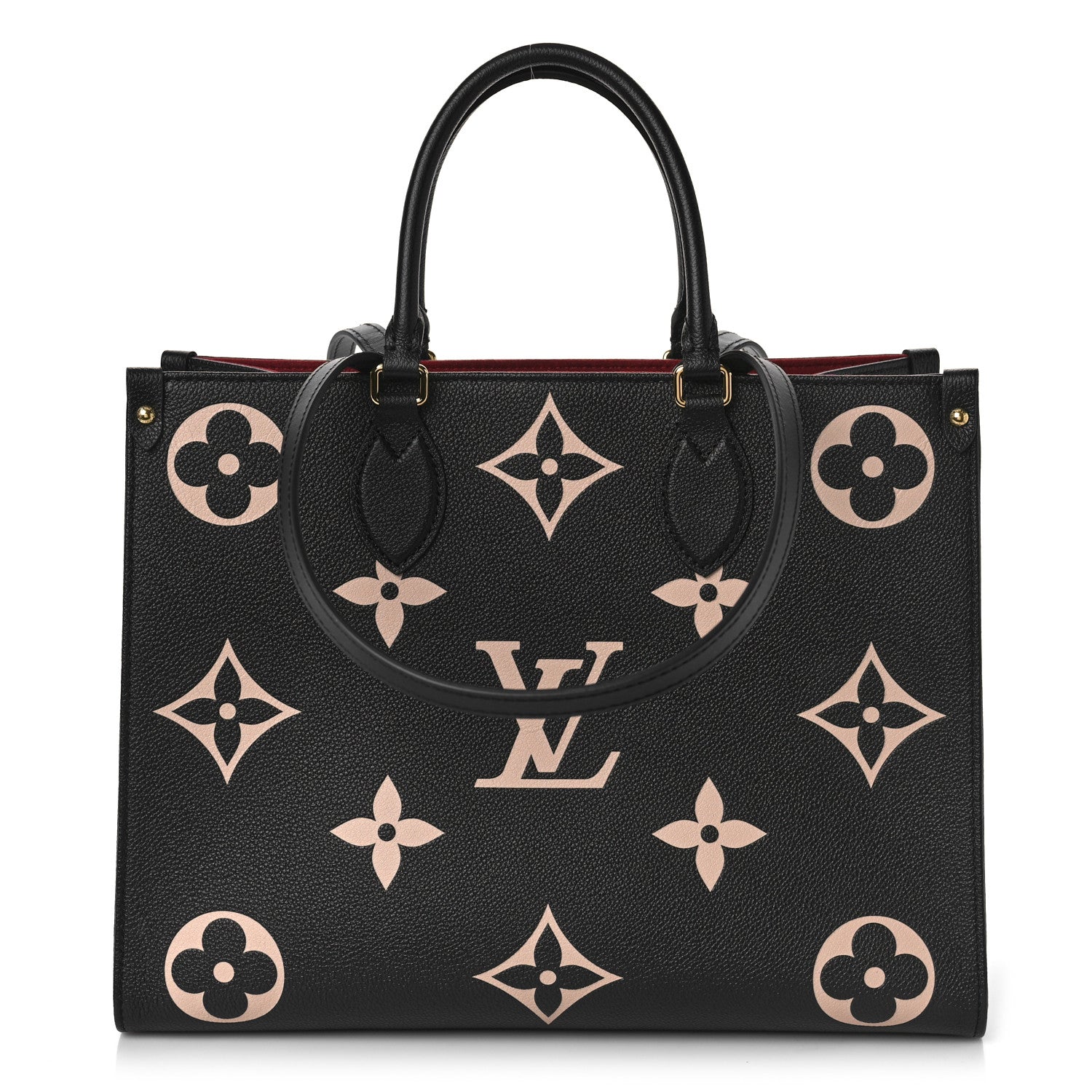 Louis Vuitton Empreinte Monogram Giant Onthego MM Black Beige 1 of 8