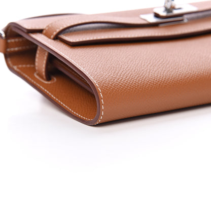 Hermes Epsom Kelly Wallet To Go Gold 8 of 10