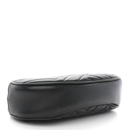Gucci Calfskin Matelasse GG Marmont Belt Bag 105 42 Black 5 of 11