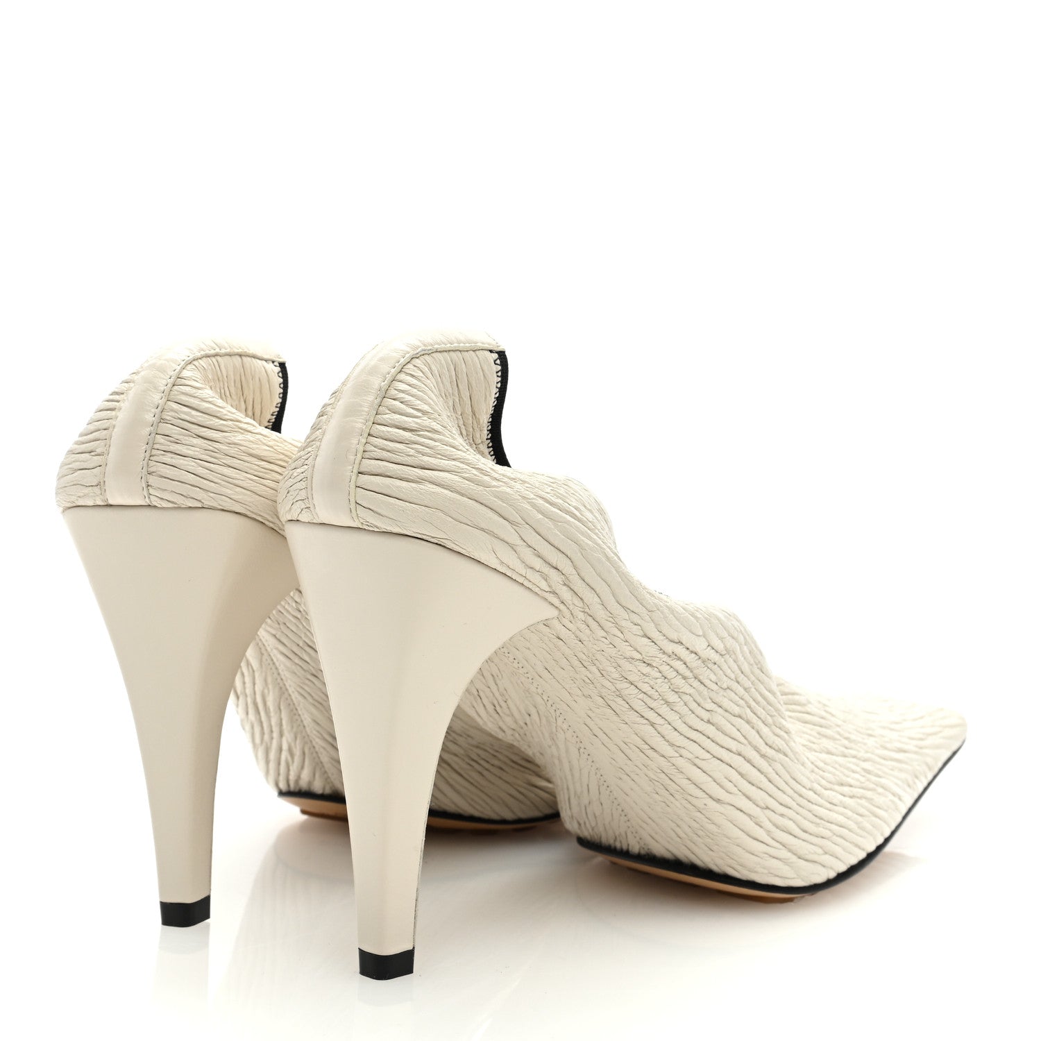 Bottega Veneta Crunch Calfskin Sharpei Pumps 39.5 Trench 4 of 7