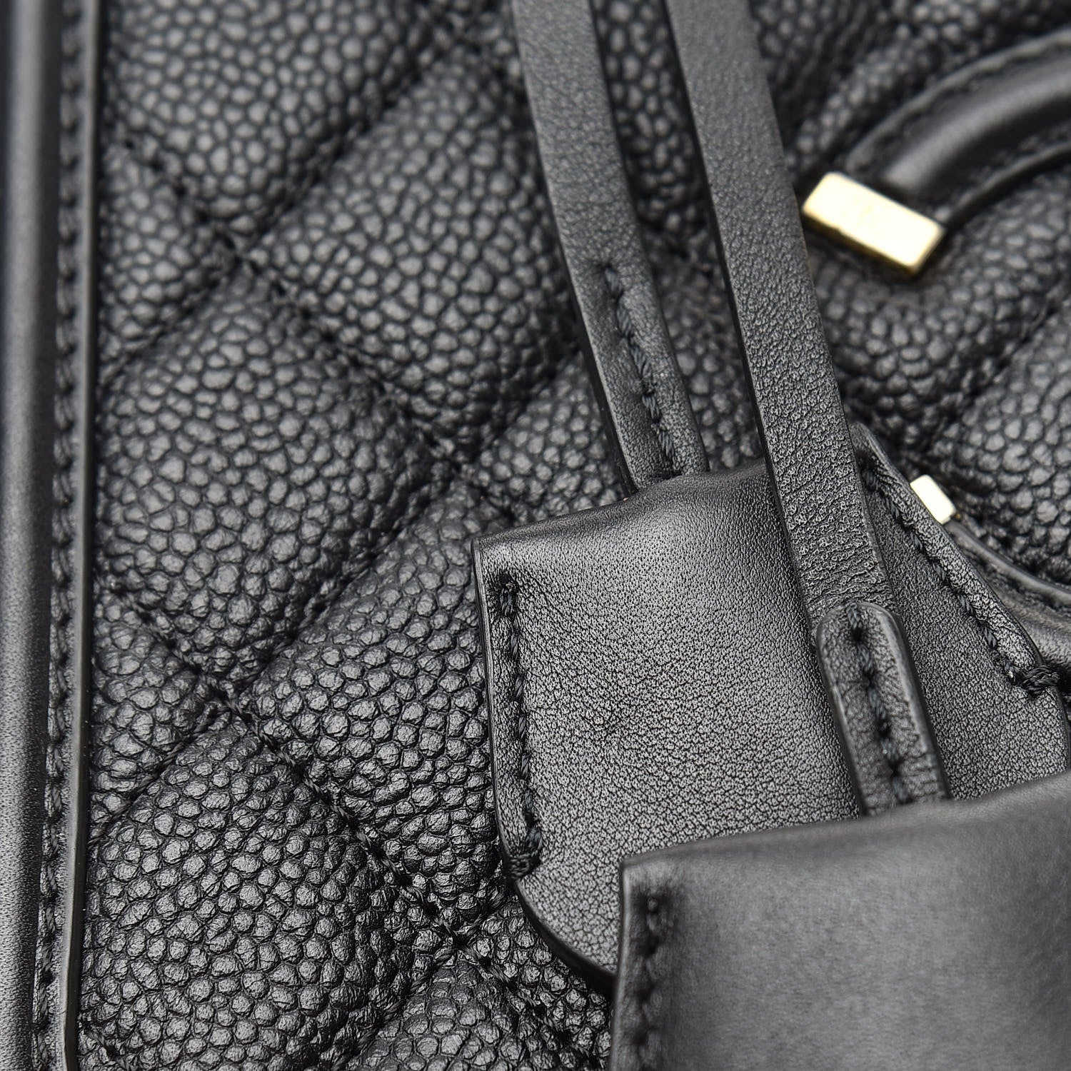 Chanel Caviar Quilted Medium CC Filigree Vanity Case Black 11 of 12