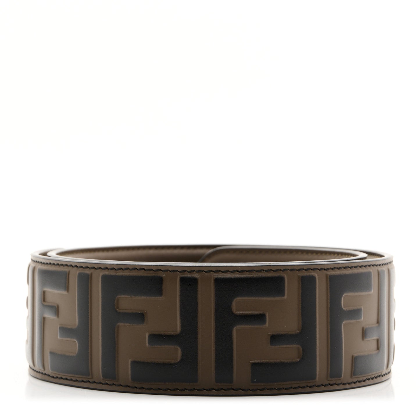 Vitello Century Bi-Color FF 1974 Embossed Strap You Maya Black