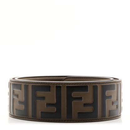Fendi Vitello Century Bi-Color FF 1974 Embossed Strap You Maya Black 2 of 4
