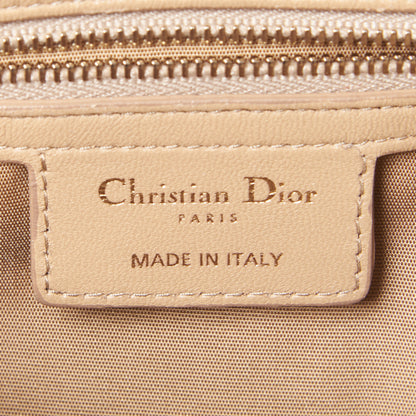 Christian Dior Lambskin Cannage Granville Polochon Beige 7 of 8