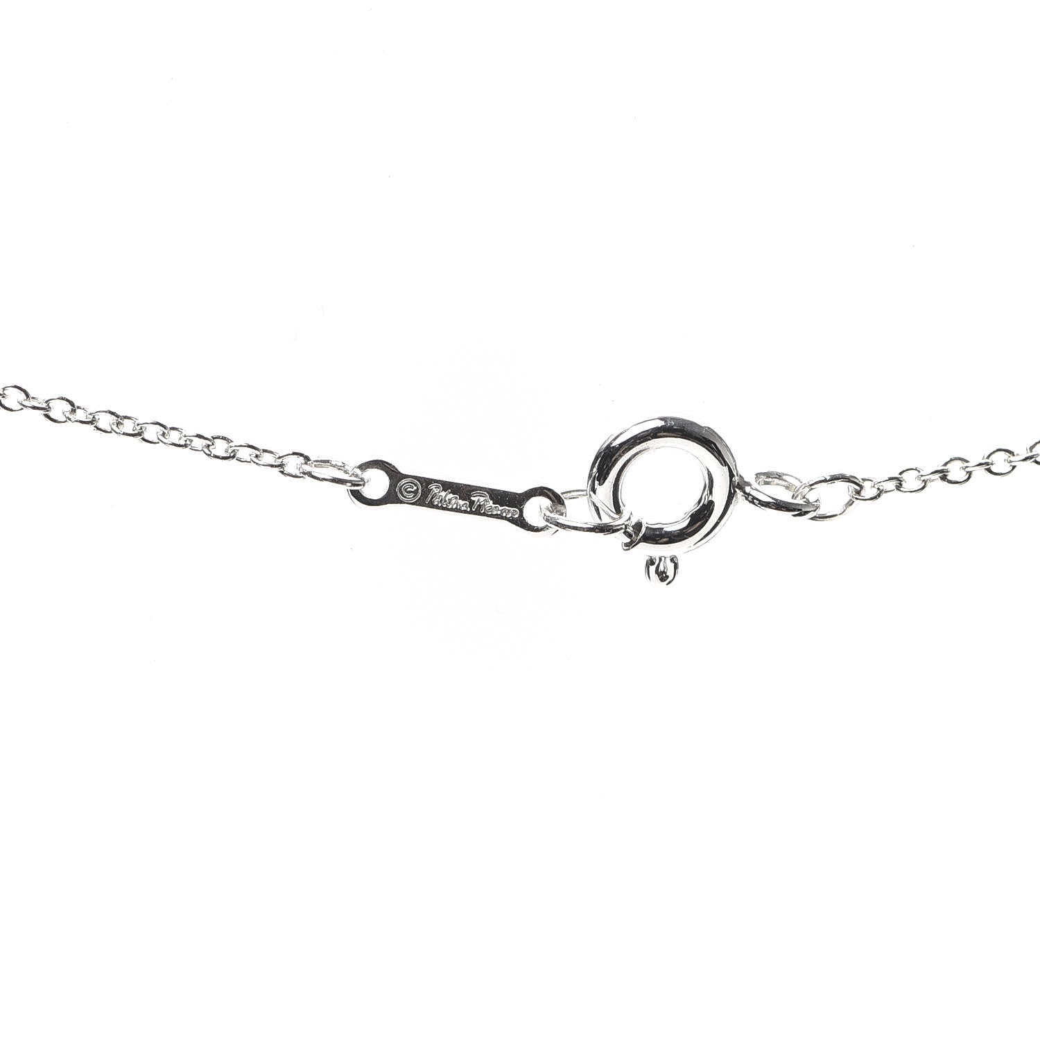 Tiffany Sterling Silver Diamond Paloma Picasso Double Loving Heart Necklace 5 of 5