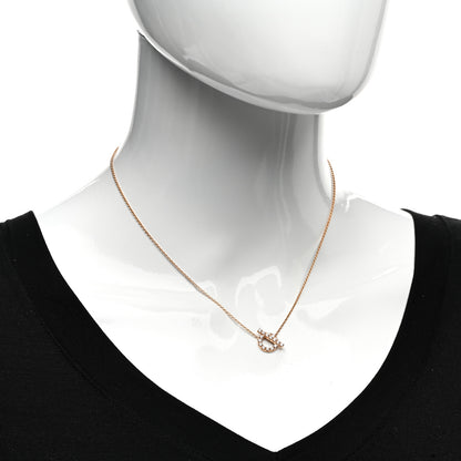 Hermes 18K Rose Gold Diamond Finesse Pendant Necklace 2 of 5