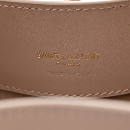 Saint Laurent Shiny Calfskin Le 37 Mini Bucket Bag Dark Beige 7 of 11