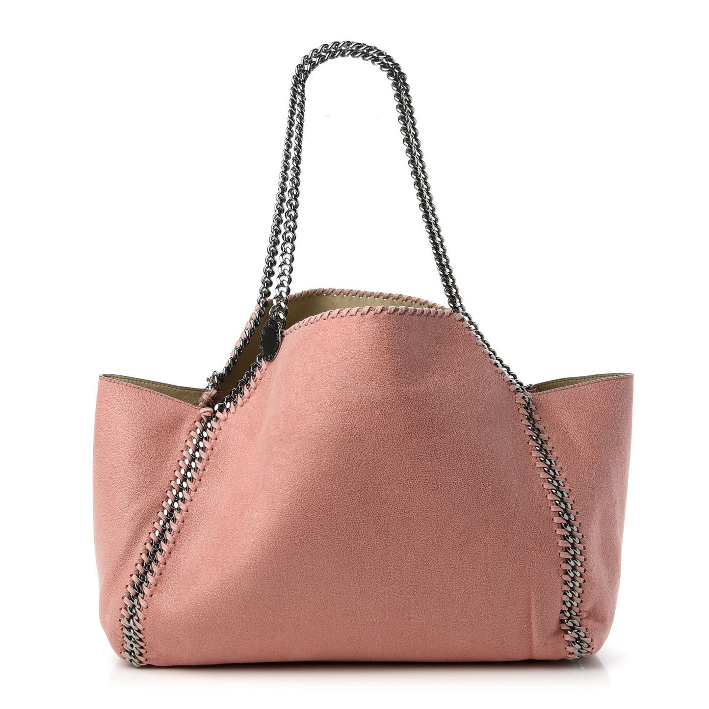 Shaggy Deer Falabella Reversible Tote Blush Pink Beige
