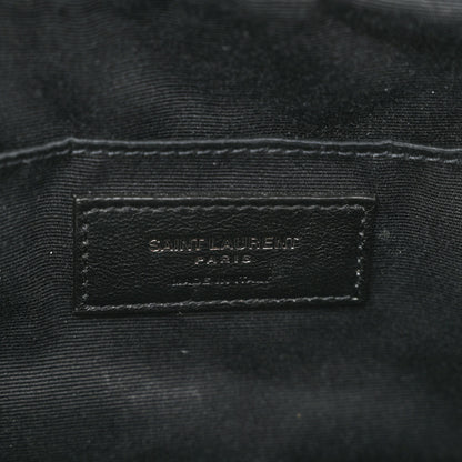 Saint Laurent Calfskin Matelasse Monogram Lou Camera Bag Black 6 of 11