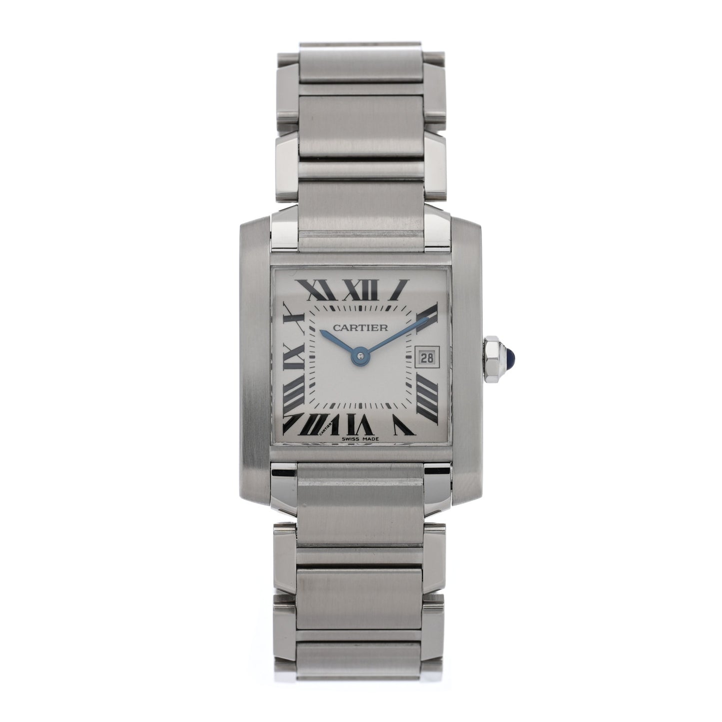Stainless Steel 25mm Tank Francaise Quartz Watch