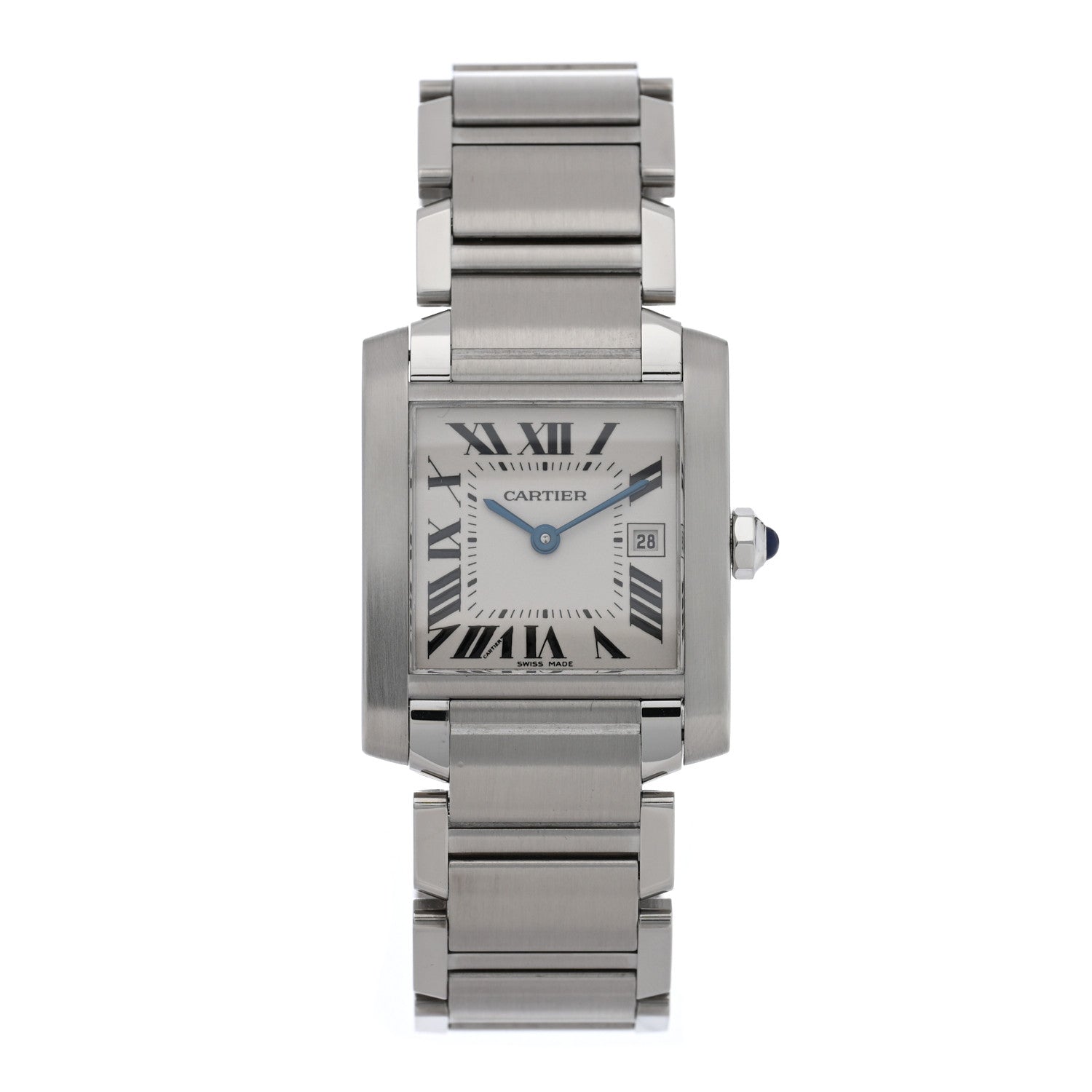 Cartier Stainless Steel 25mm Tank Francaise Quartz Watch 1 of 4