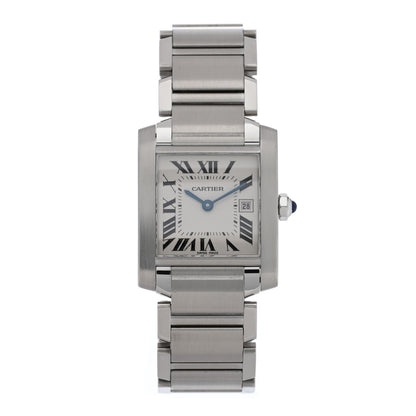 Cartier Stainless Steel 25mm Tank Francaise Quartz Watch 1 of 4