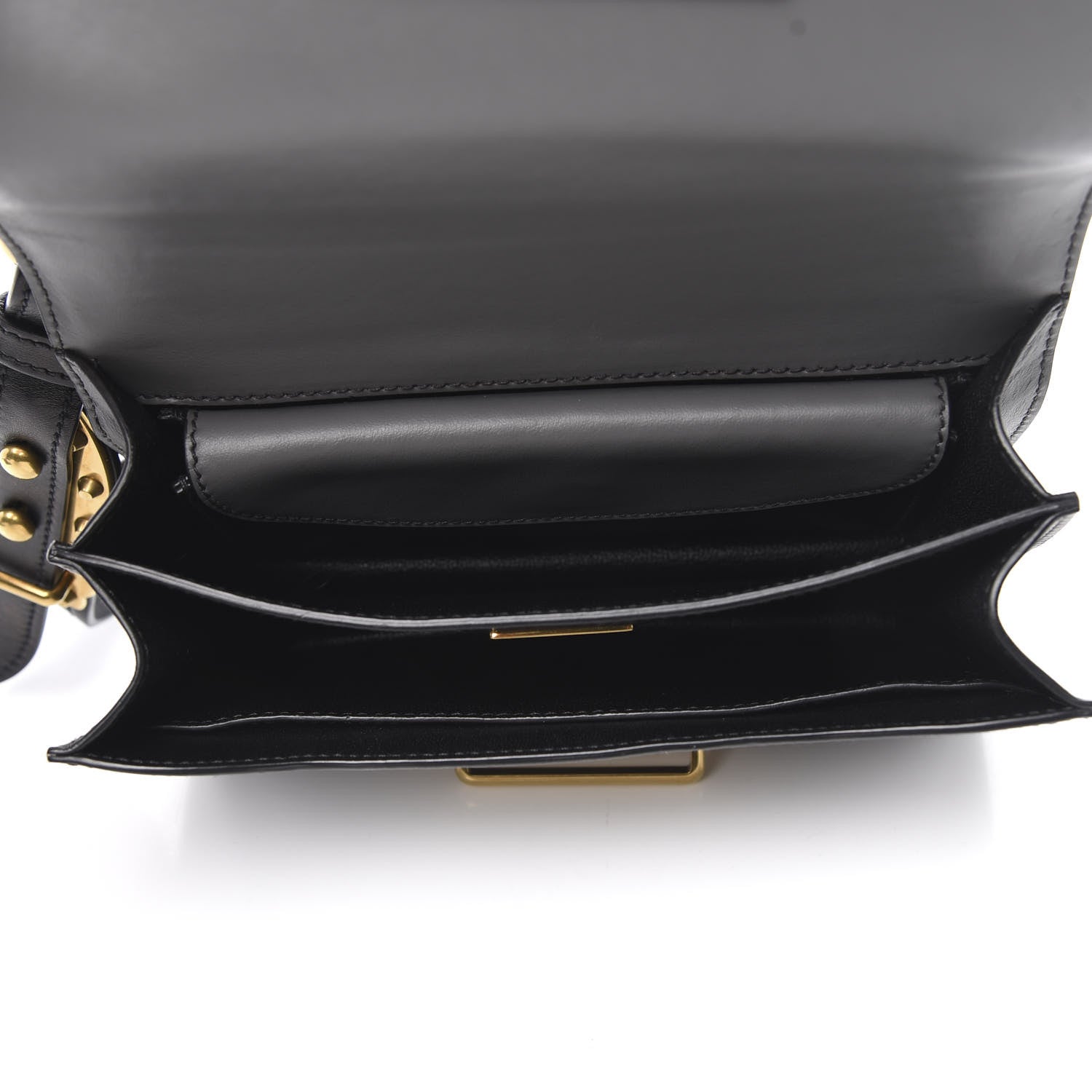 Prada City Calfskin Saffiano Cahier Bag Mercurio Black 5 of 9