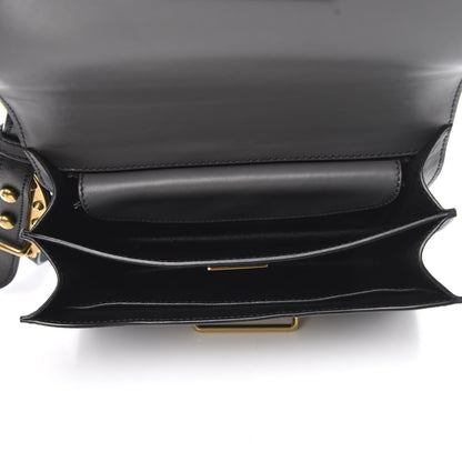 Prada City Calfskin Saffiano Cahier Bag Mercurio Black 5 of 9