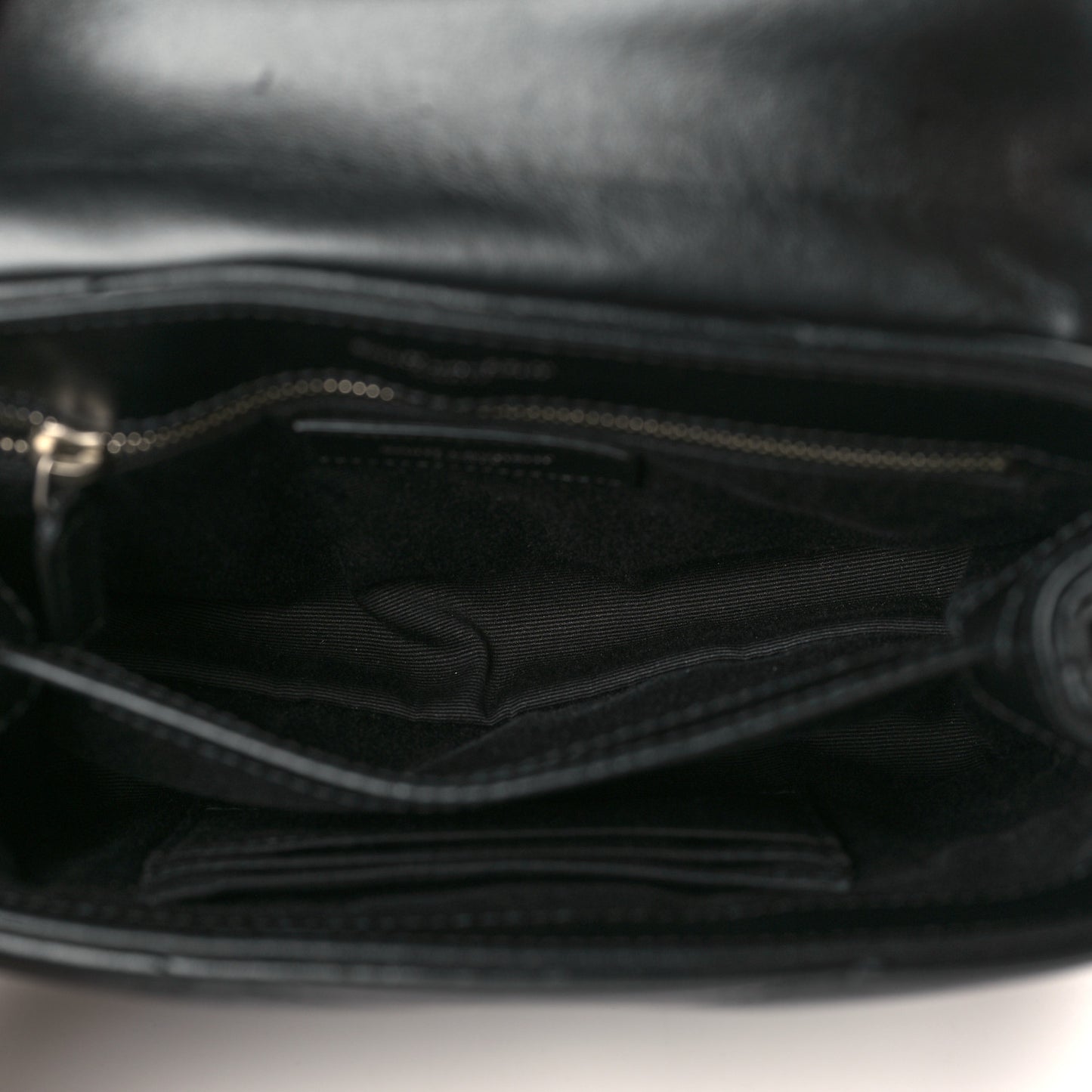 Calfskin Y Quilted Monogram Toy Loulou Crossbody Bag Black