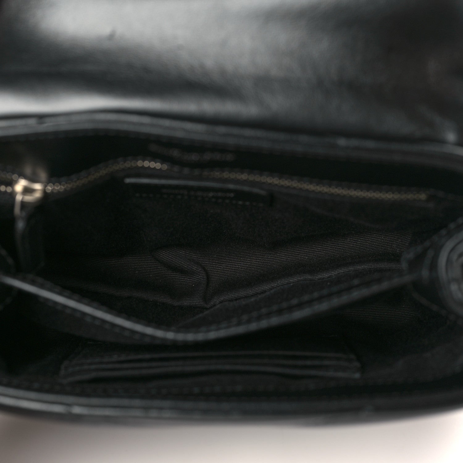 Saint Laurent Calfskin Y Quilted Monogram Toy Loulou Crossbody Bag Black 5 of 10