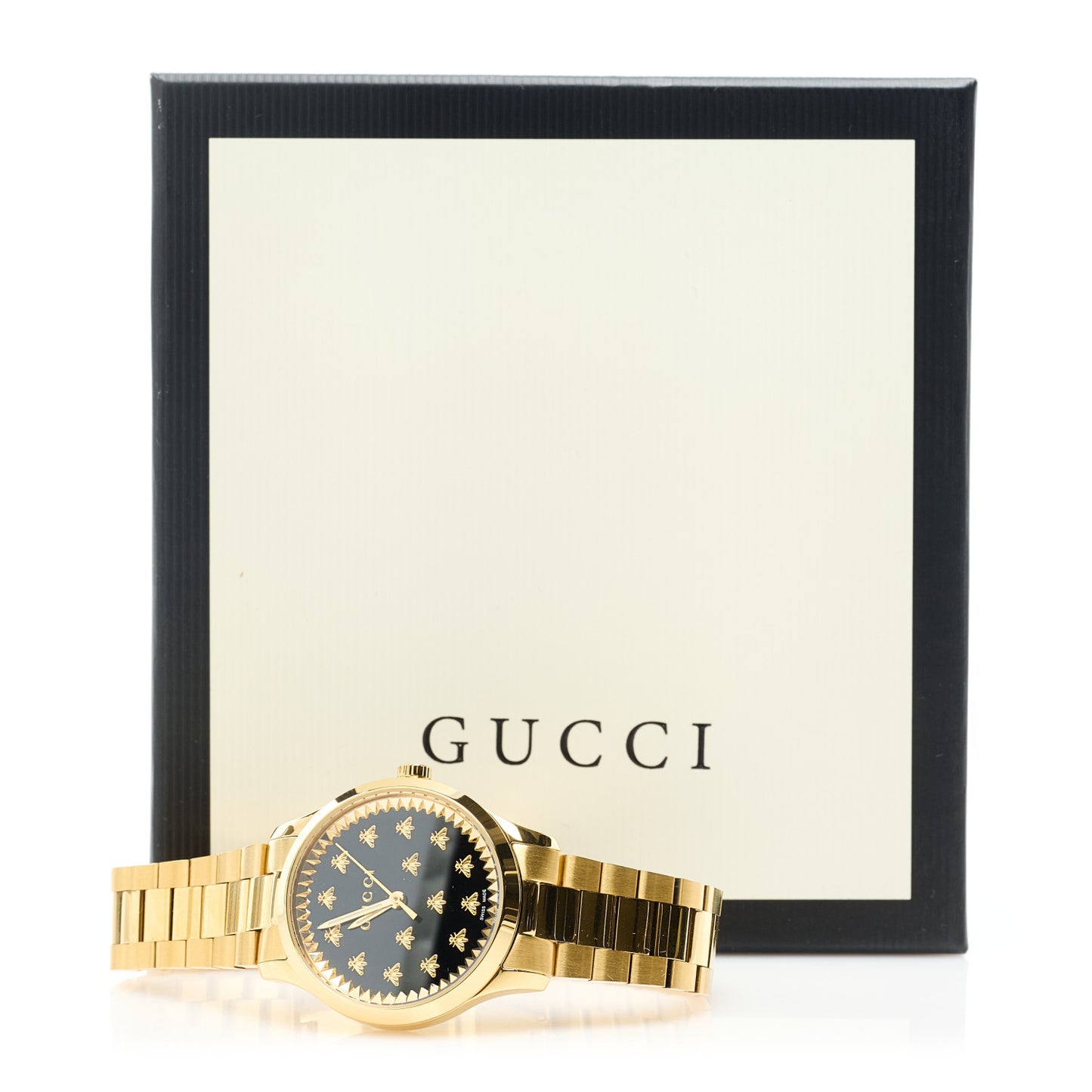 Stainless Steel 32mm G-Timeless Bee Quartz Watch Black