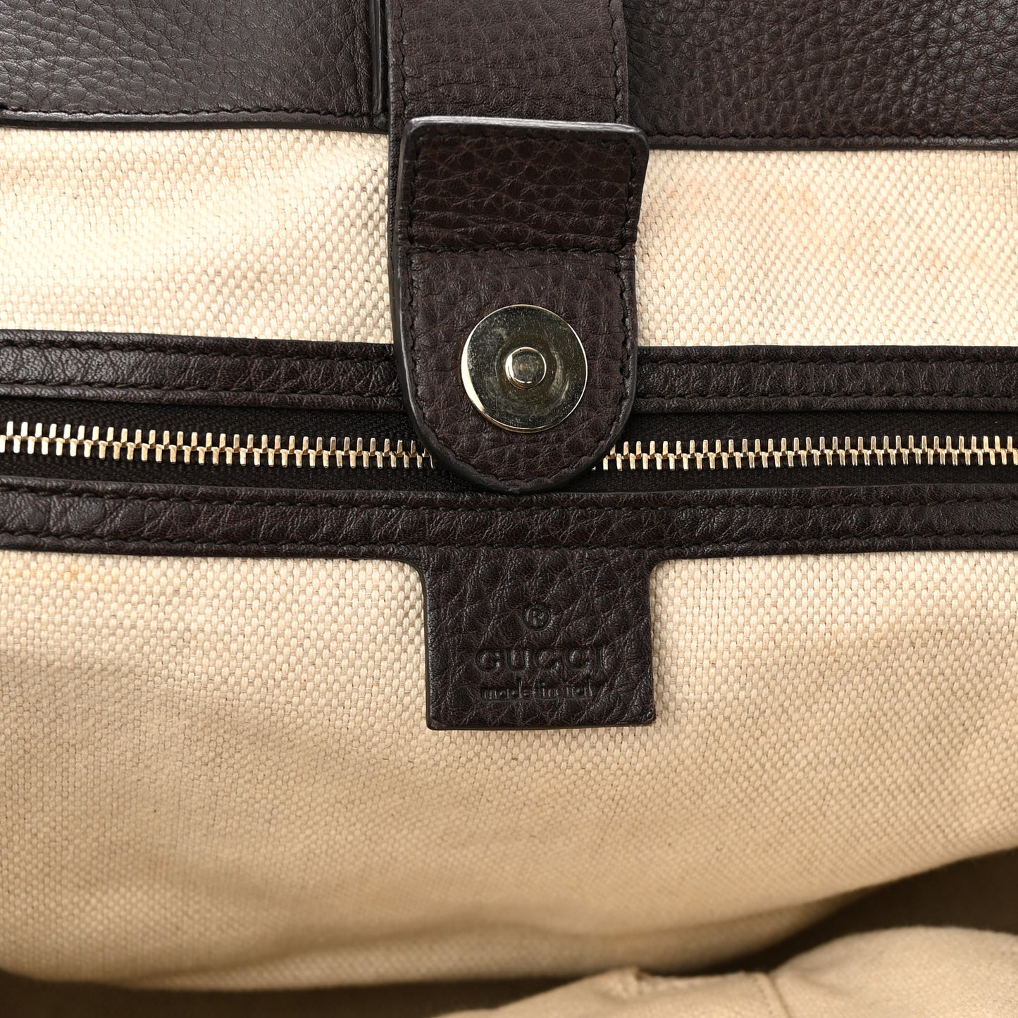 Monogram Web Medium Dressage Tote Brown