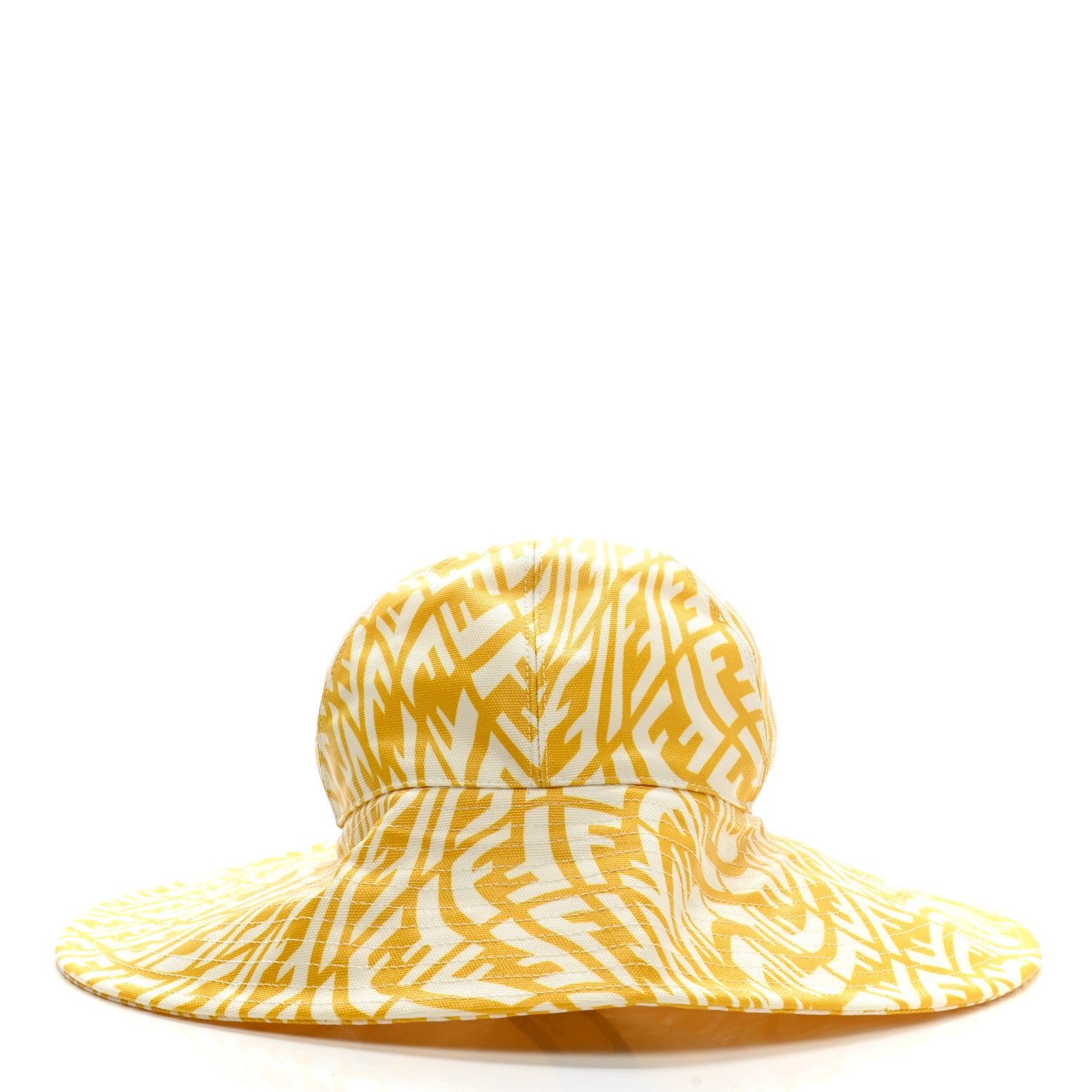Fendi X SARA COLEMAN Canvas FF Vertigo Bucket Hat L Mimosa White 3 of 8
