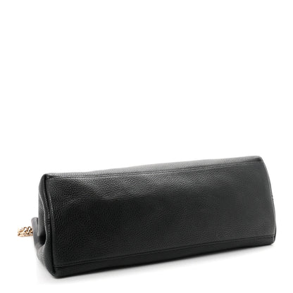 Gucci Pebbled Calfskin Medium Soho Chain Shoulder Bag Black 4 of 11