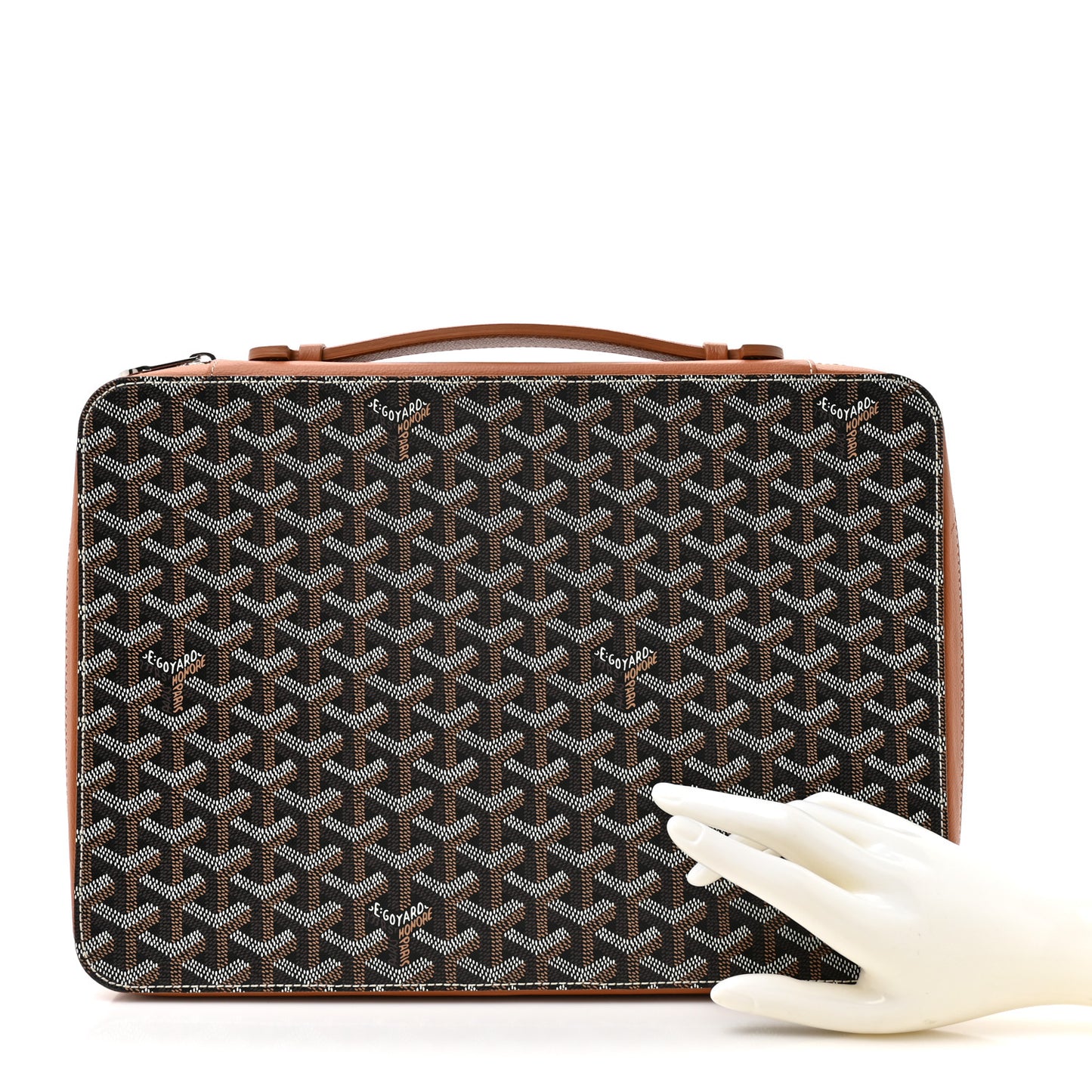 Goyardine Universal Companion Portfolio Black Gold