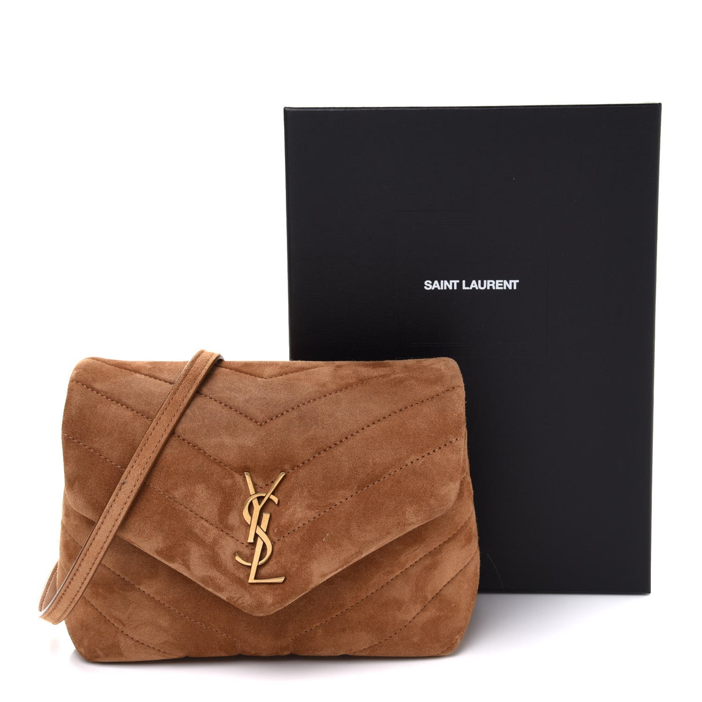 Suede Toy Loulou Shoulder Bag Cinnamon