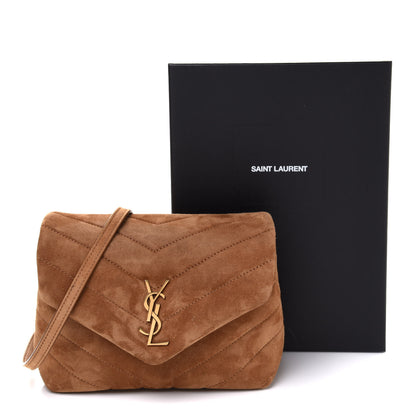 Saint Laurent Suede Toy Loulou Shoulder Bag Cinnamon 12 of 12