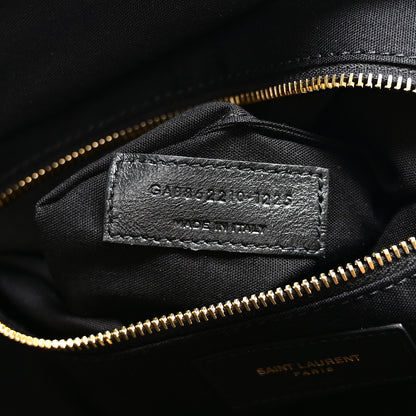 Saint Laurent Lambskin Small Amalia Hobo Black 7 of 10