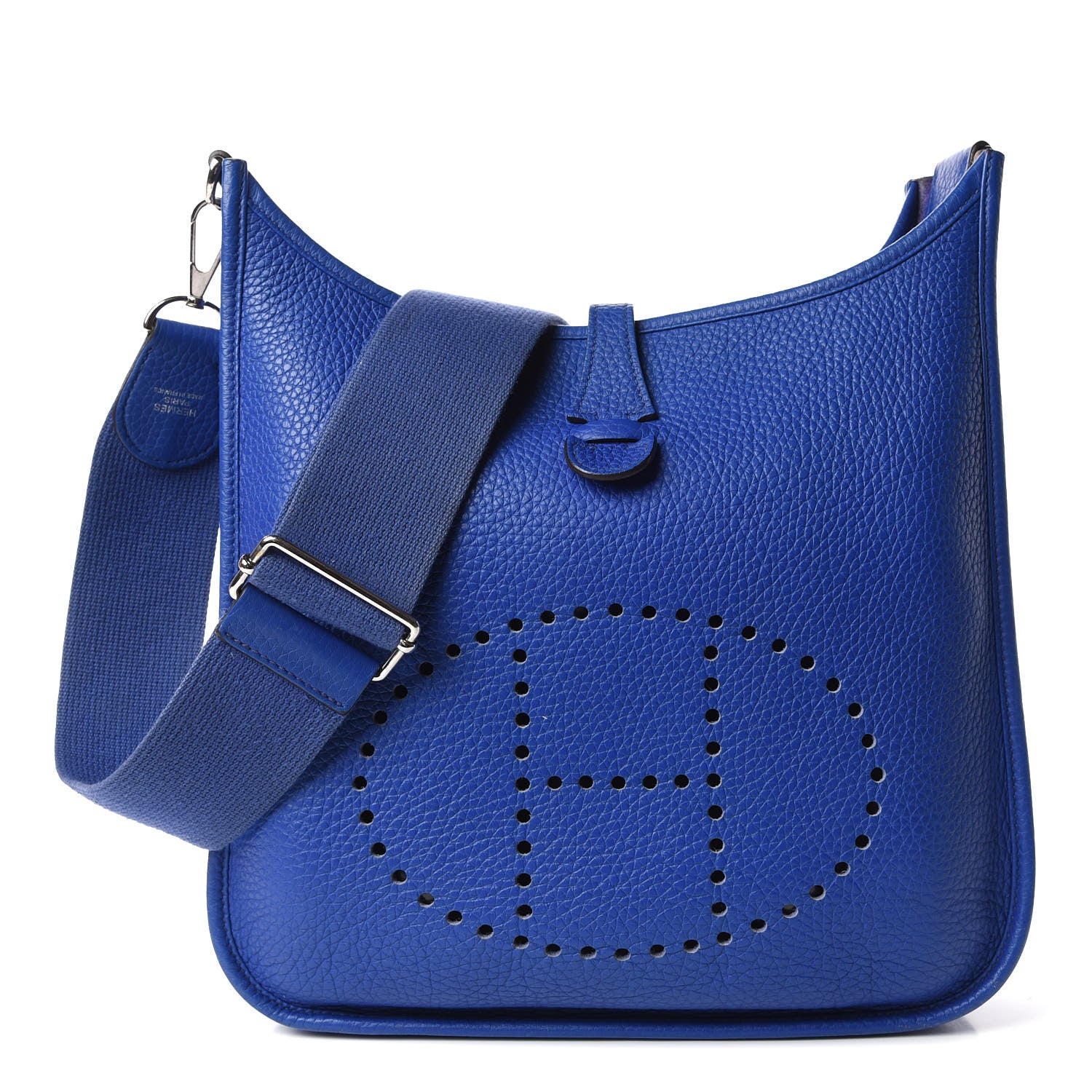 Hermes Taurillon Clemence Evelyne III PM Bleu Electrique 1 of 16