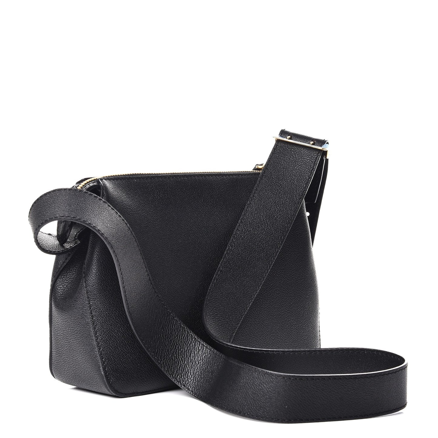 Soft Grain Calfskin House Check Small Helmsley Crossbody Black