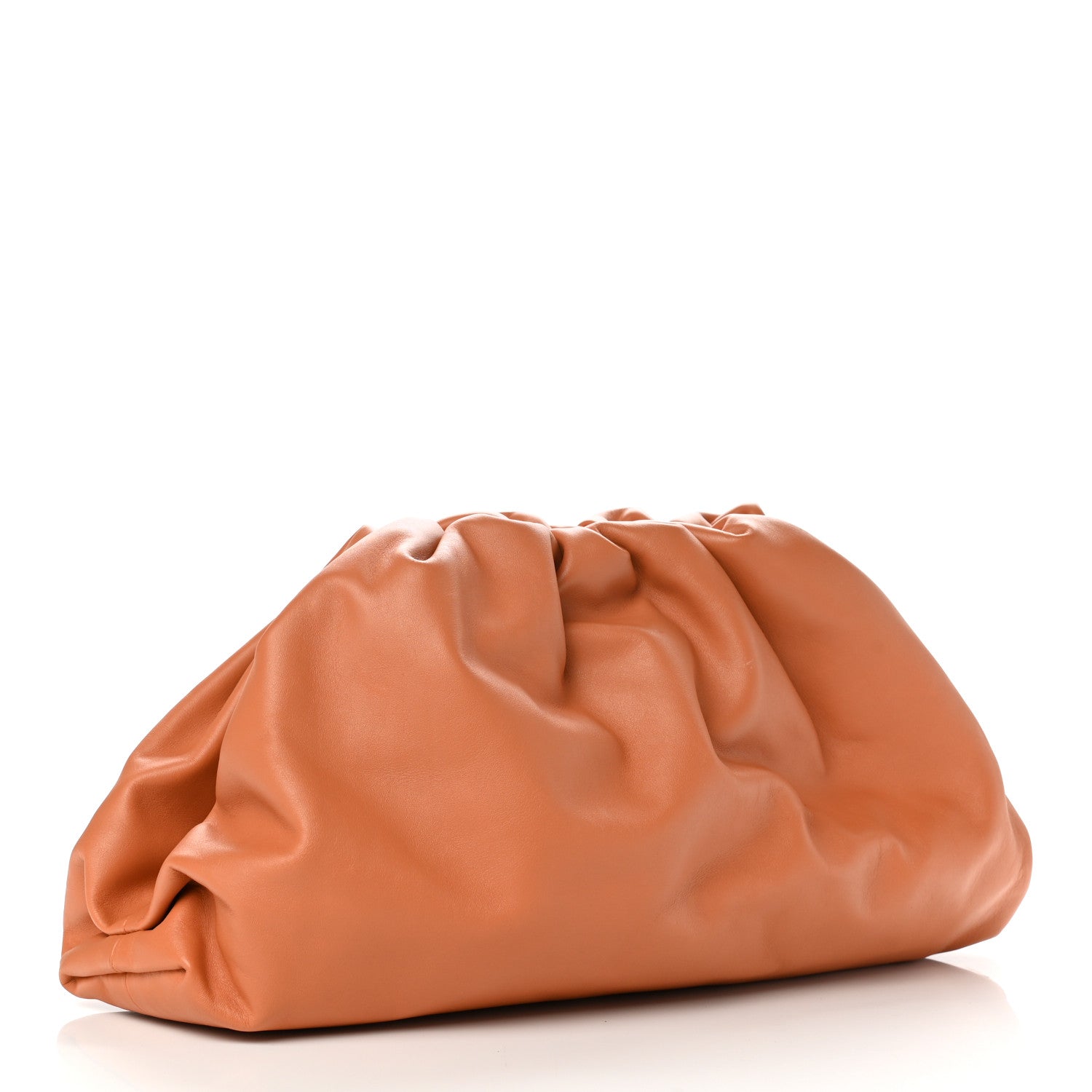 Bottega Veneta Smooth Butter Calf The Pouch Oversized Clutch Clay 3 of 8