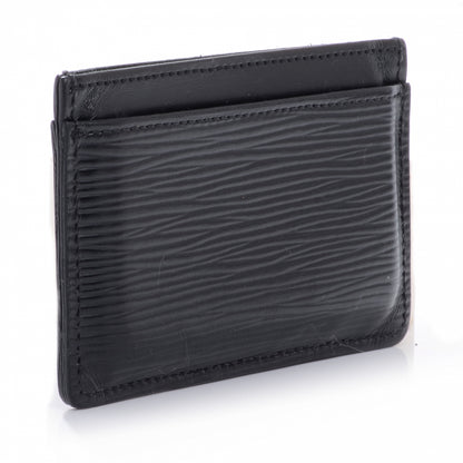 Louis Vuitton Epi Card Holder Black 3 of 8