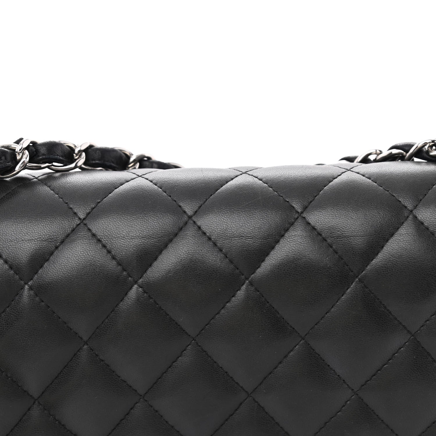 Chanel Lambskin Quilted Jumbo Double Flap Black 17 of 17