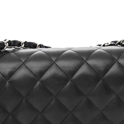 Chanel Lambskin Quilted Jumbo Double Flap Black 17 of 17