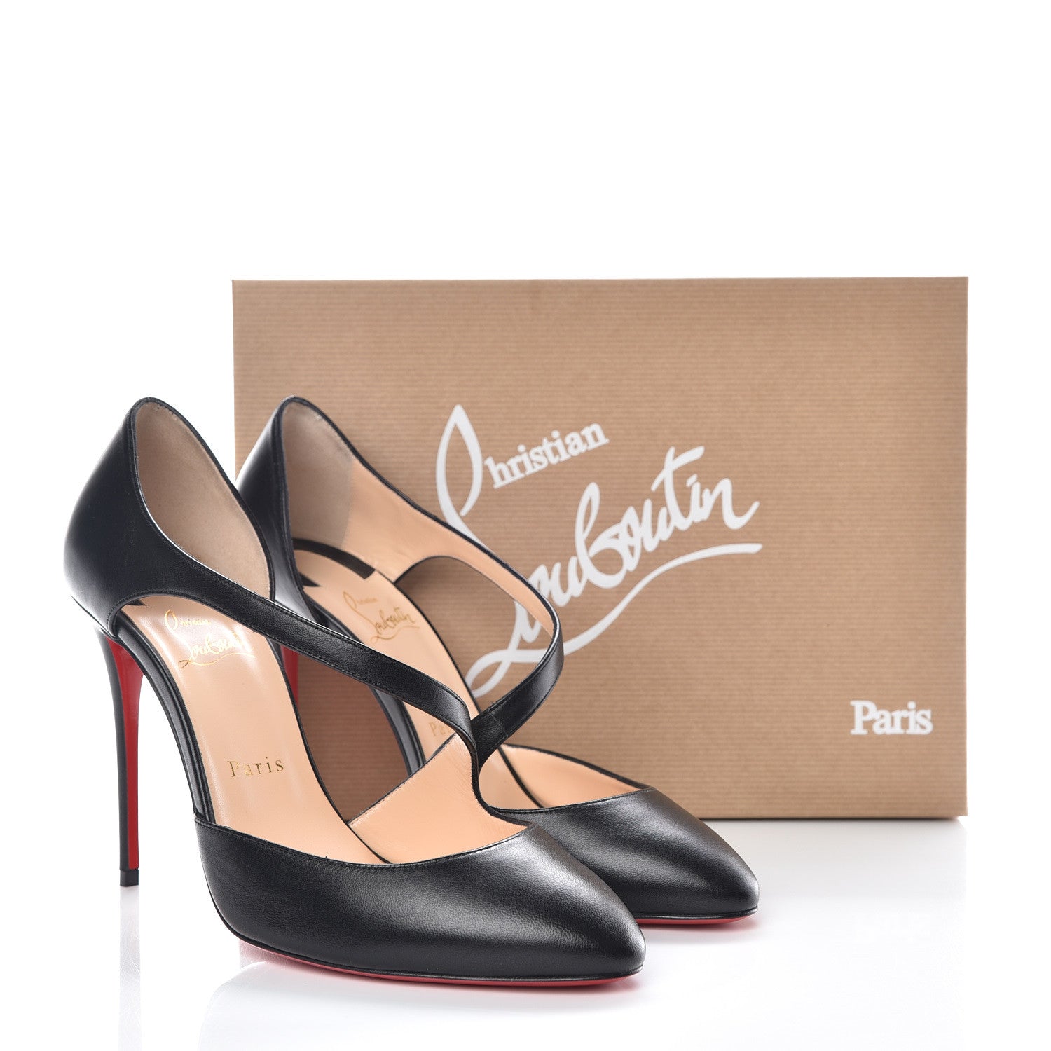 Christian Louboutin Shiny Nappa Catchy One 100 Pumps 39 Black 8 of 8