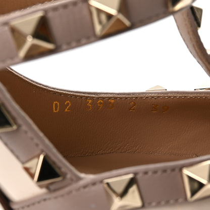 Valentino Garavani Patent Rockstud Ankle Strap 100mm Pumps 39 Light Ivory Poudre 8 of 8
