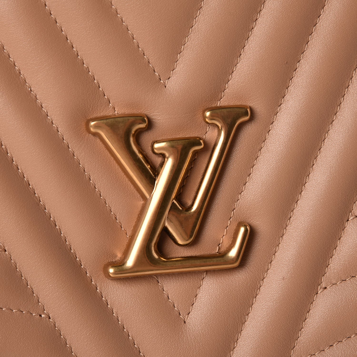 Louis Vuitton Calfskin New Wave Chain Tote Noisette 8 of 12