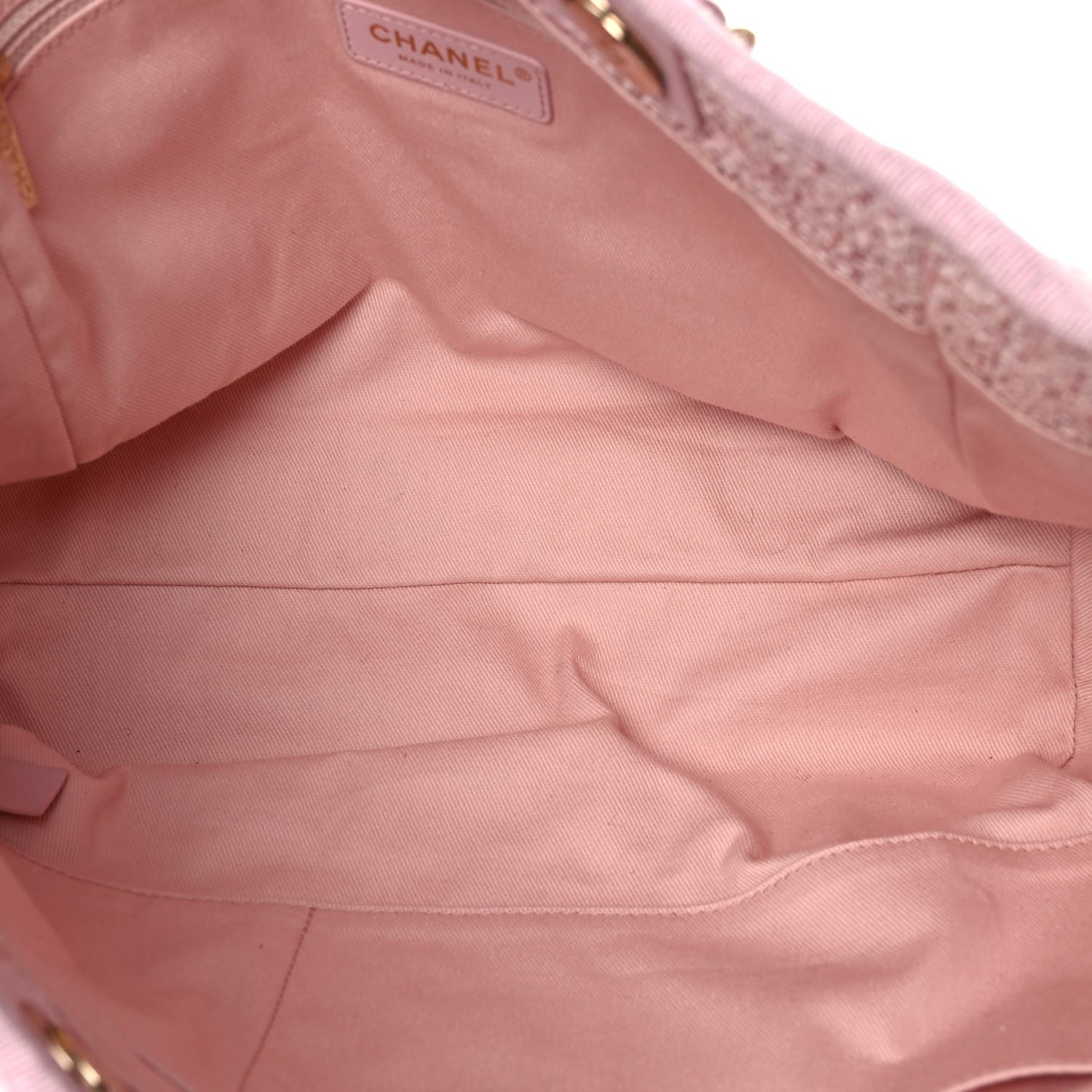 Chanel Lurex Boucle Small Deauville Tote Pink 5 of 12