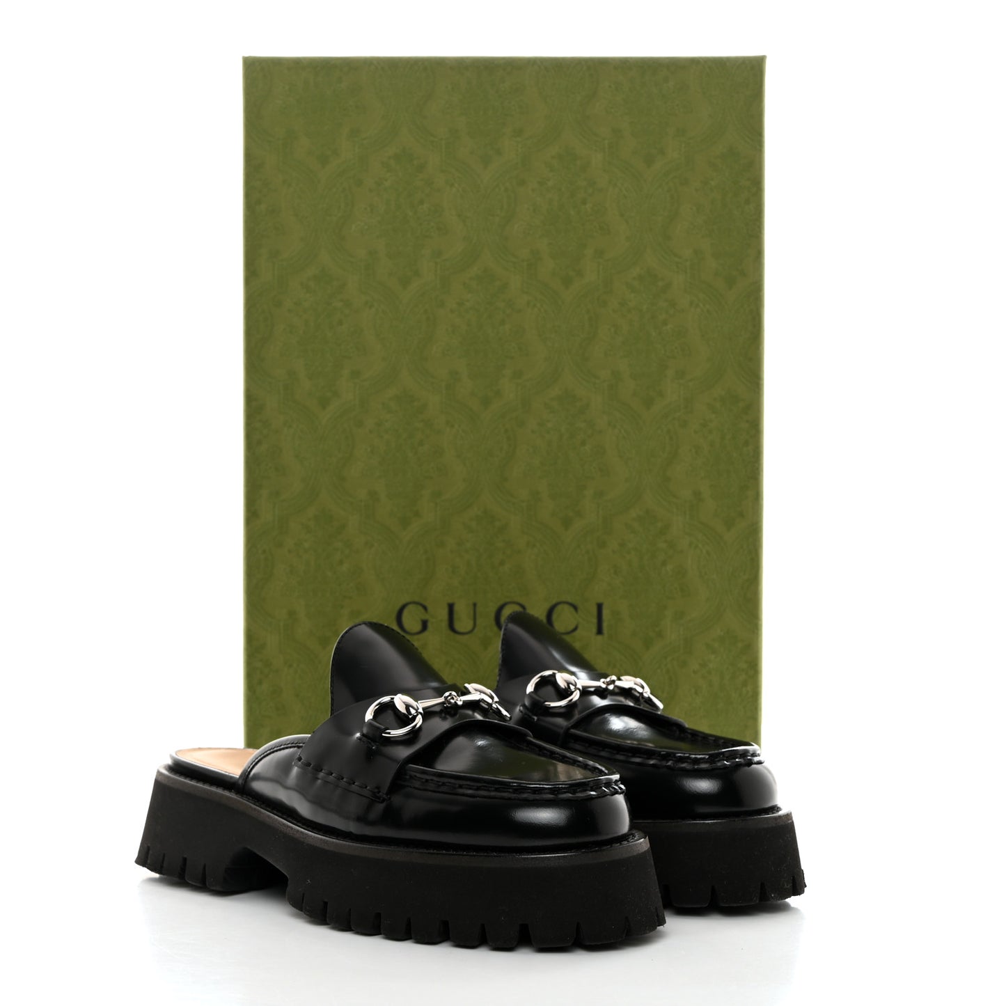 Magnum Calfskin Womens Horsebit Platform Mules 36.5 Black