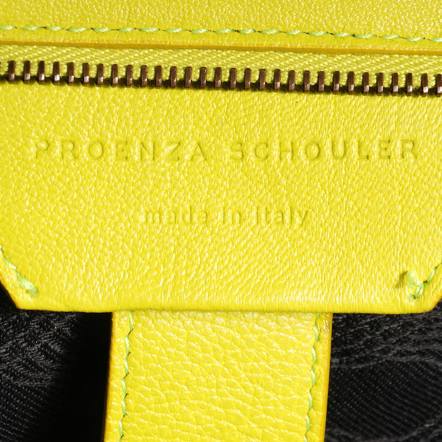 Lambskin PS1 Medium Satchel Lemon