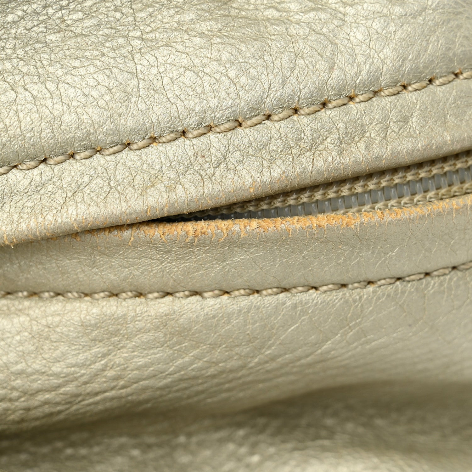 Chanel Metallic Deerskin Stitched Bowler Gold 13 of 17