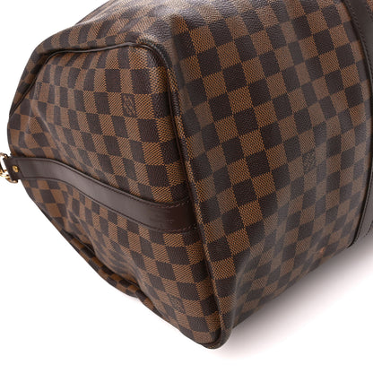 Louis Vuitton Damier Ebene Keepall Bandouliere 55 10 of 14