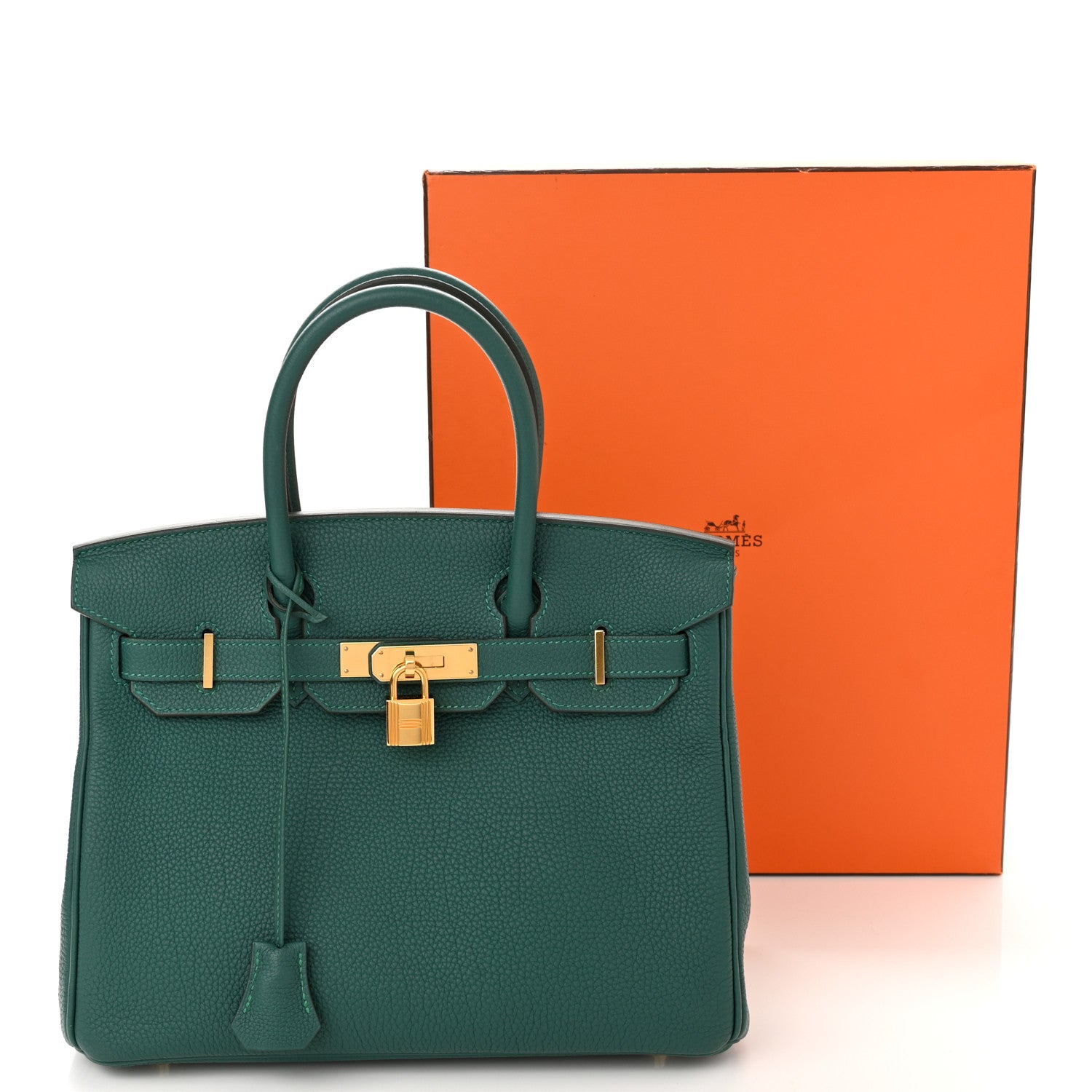 Hermes Togo Birkin 30 Malachite 11 of 11